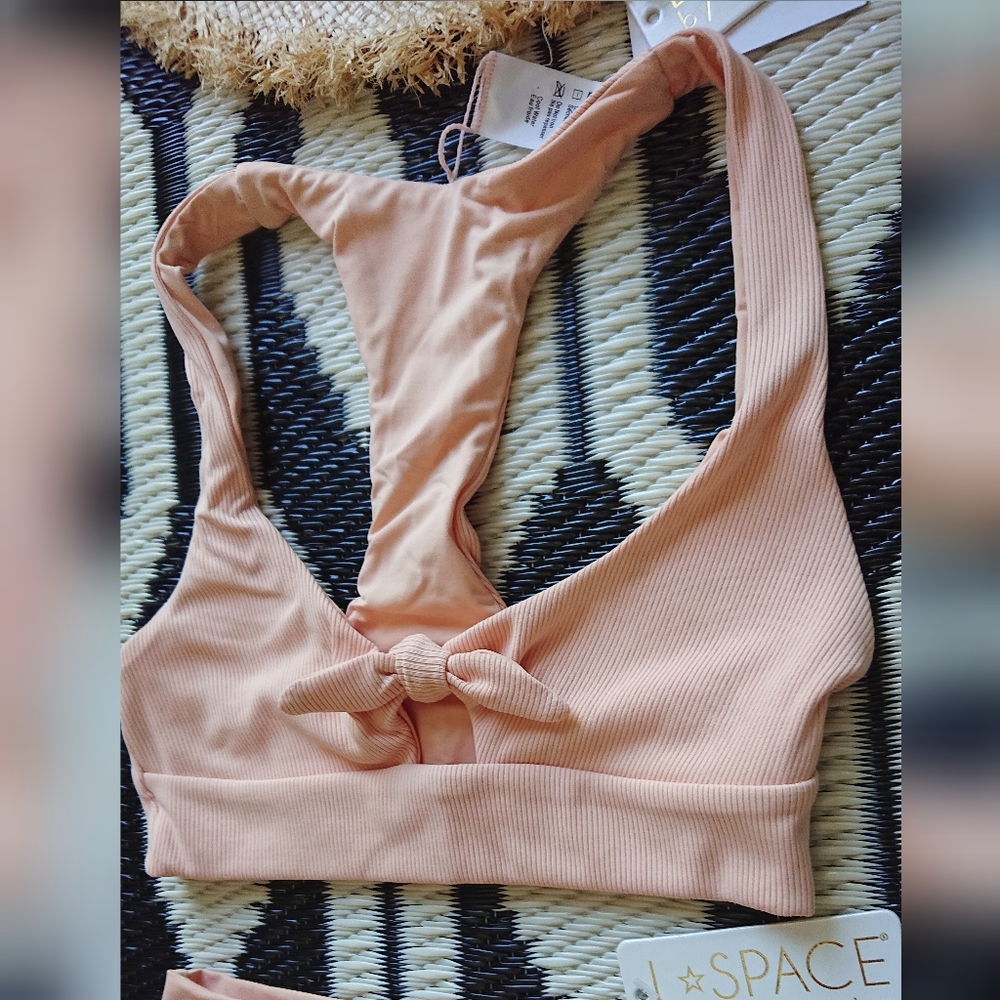 L*Space Tara Top Frenchi Bottom Ribbed Bikini Set - Picture 3 of 10